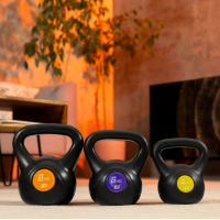 Гиря вінілова 4кг Hop-Sport HS-PB004KB чорна