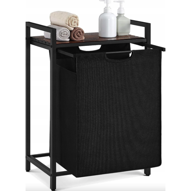 Корзина для белья Leobert Napoli 65 л в стиле Loft черный