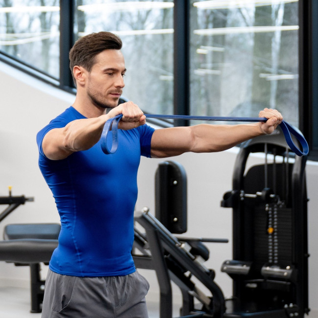 Резинка для фітнесу Gymtek 12-28кг синя