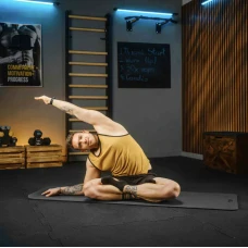 Коврик для йоги Trex Sport TX-018NGM NBR 1см 180х60 черный