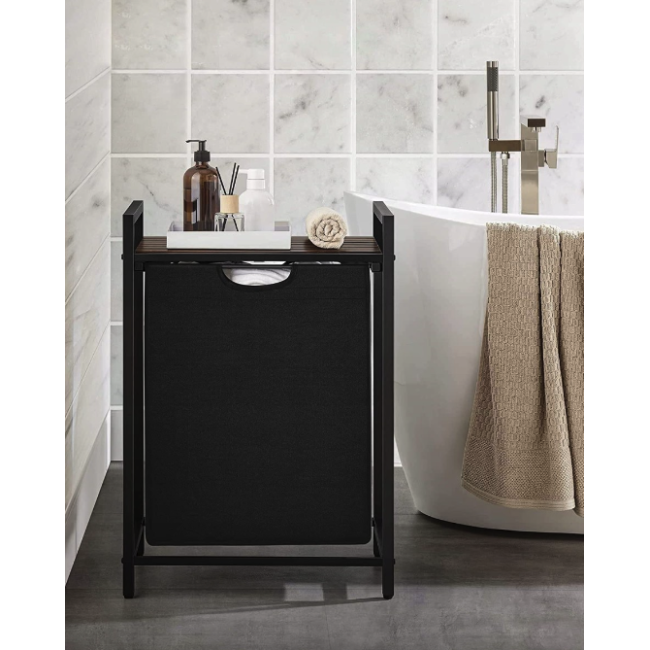 Корзина для белья Leobert Napoli 65 л в стиле Loft черный