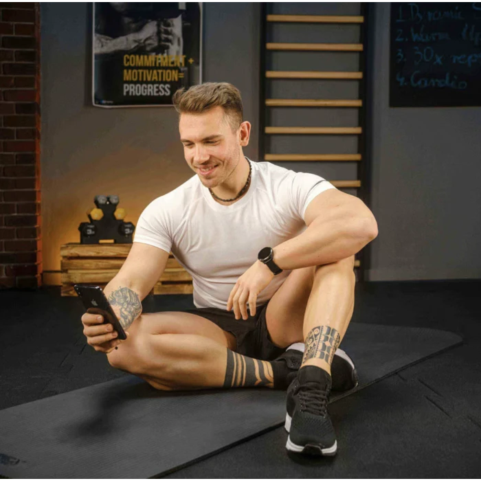 Коврик для йоги Trex Sport TX-018NGM NBR 1см 180х60 черный