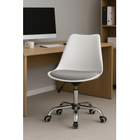 Офисное кресло Leobert Alba бело-серый