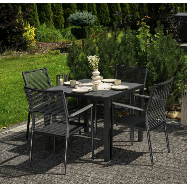 Стіл Di Volio Pesaro 90см сірий