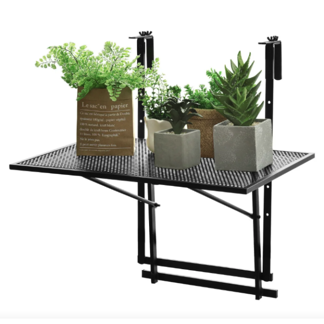 Подвесной столик Costway Mesa балконный черный