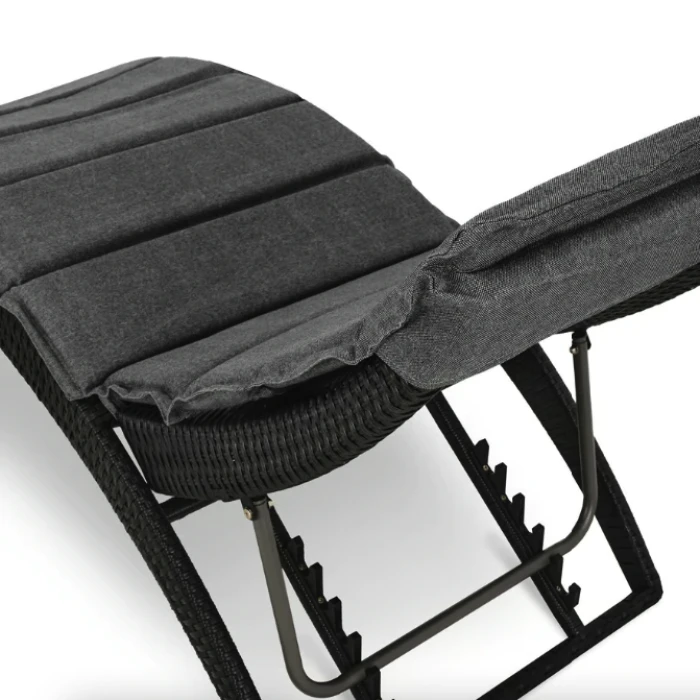 Садовый шезлонг Di Volio Ciampino черный/графитовый