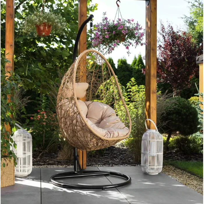 Подвесное кресло-кокон Di Volio Bacoli одноместное бежевый