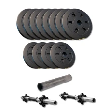 Набір гантелі-штанга 2в1 Besport PowerPro 52кг з перехідником