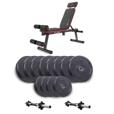 Набір Elitum Titan гантелі 2х26кг з лавою Hop-Sport HS-2040 HB