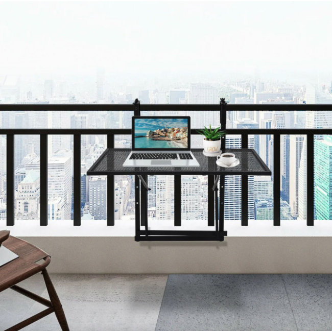 Подвесной столик Costway Mesa балконный черный