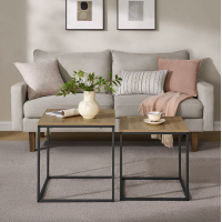 Комплект журнальных столиков Leobert Nika квадратные сонома