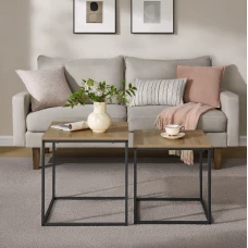 Комплект журнальных столиков Leobert Nika квадратные сонома