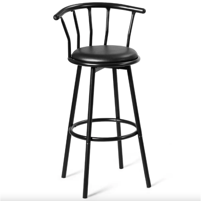 Комплект барных стульев Costway Pareo со спинкой