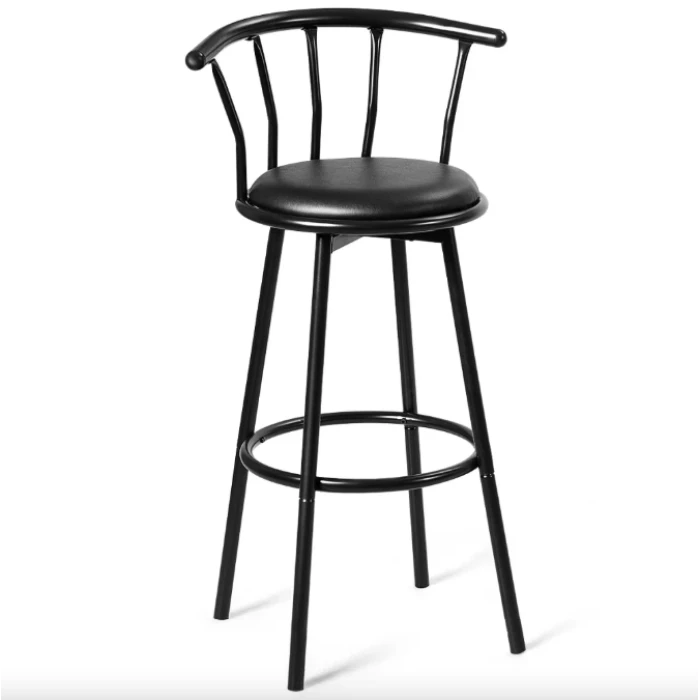 Комплект барних стільців Costway Pareo з спинкою