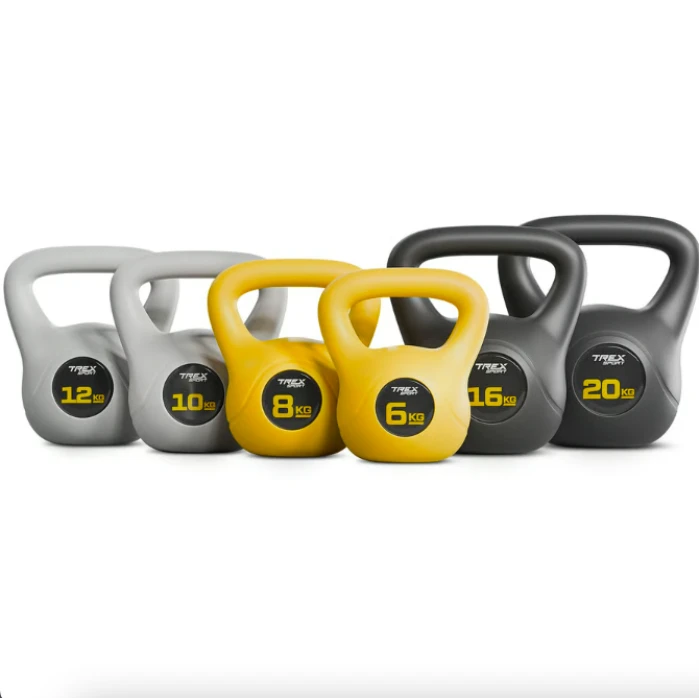 Гиря вінілова 12кг Trex Sport TX-012CKB сірий