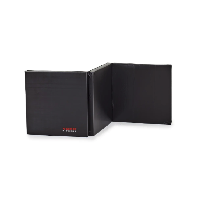 Мат гімнастичний твердий York Fitness 5см чорний