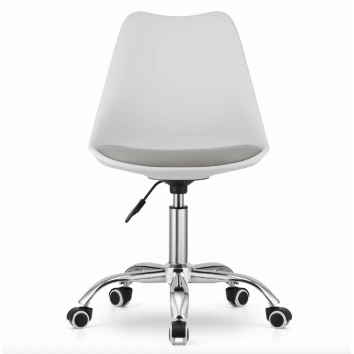 Офісне крісло Leobert Alba біло-сірий