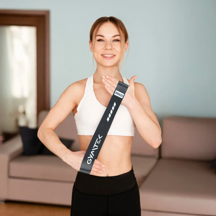 Набір резинок для фітнесу Gymtek 0,5-30кг сірий