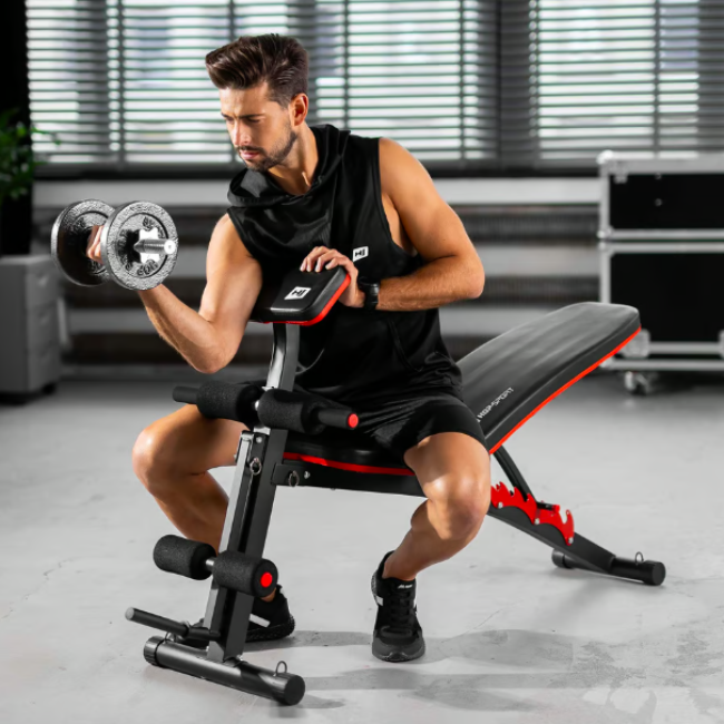 Лавка тренувальна Hop-Sport HS-1035 із партою Скотта