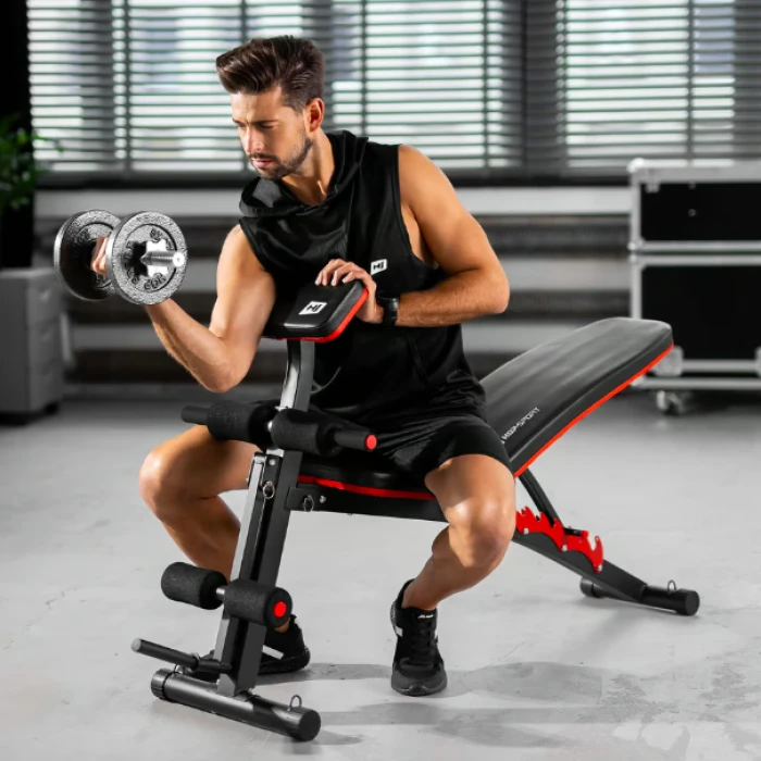 Лавка тренувальна Hop-Sport HS-1035 із партою Скотта