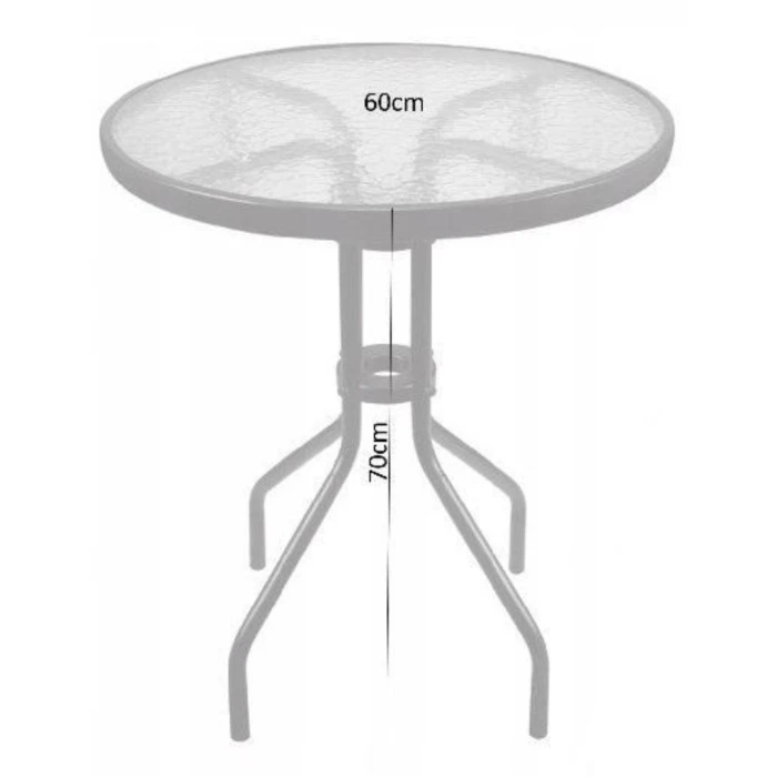 Садовый стол Chomik Garden Line MAJORKA черный