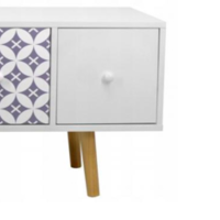 Комод Chomik RETRO с выдвижными ящиками белый