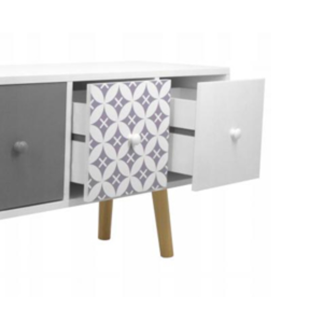 Комод Chomik RETRO с выдвижными ящиками белый