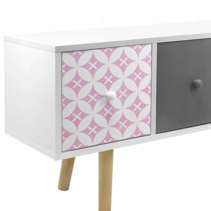 Комод Chomik RETRO з висувними шухлядами білий