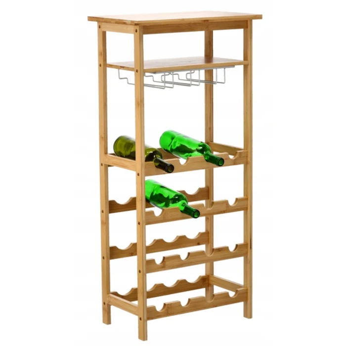 Винний стелаж Chomik WINE бамбук