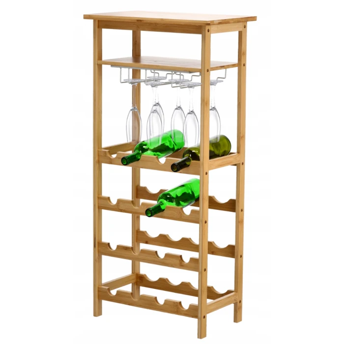 Винний стелаж Chomik WINE бамбук