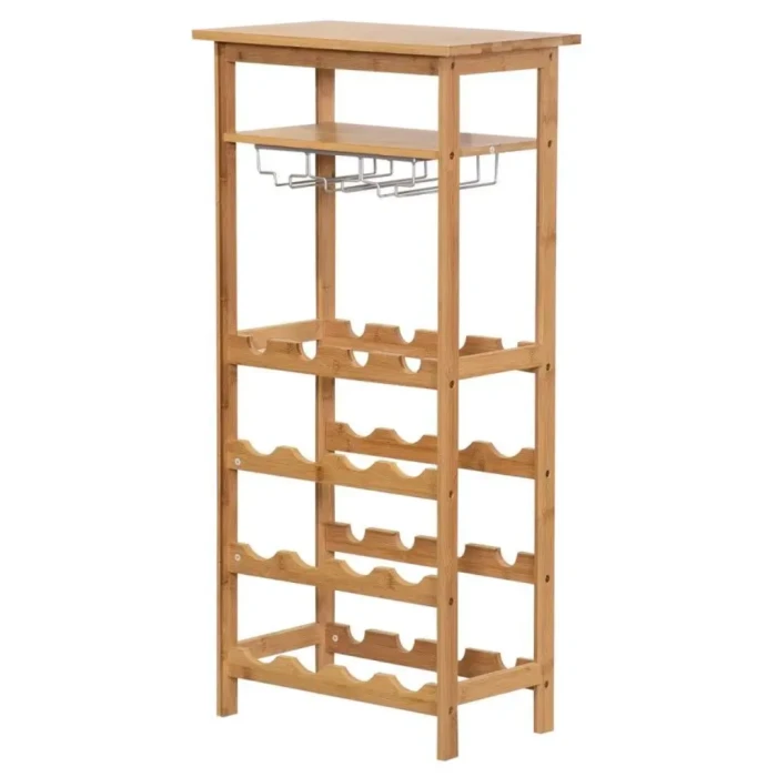 Винний стелаж Chomik WINE бамбук