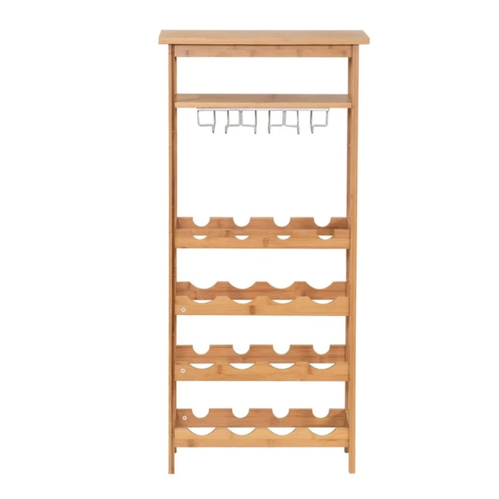 Винний стелаж Chomik WINE бамбук