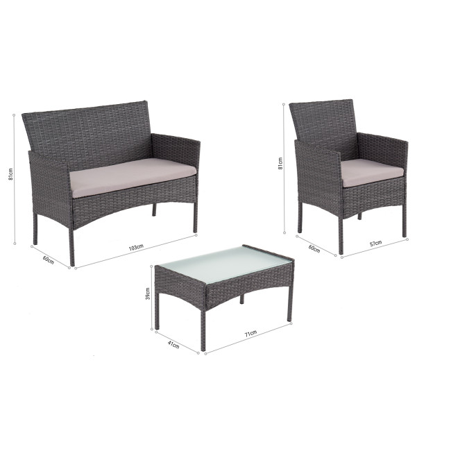 Садові меблі Di Volio PADOVA PRO коричневі