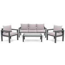Комплект садових меблів Di Volio Brescia 3 Сірий/Світло-сірий
