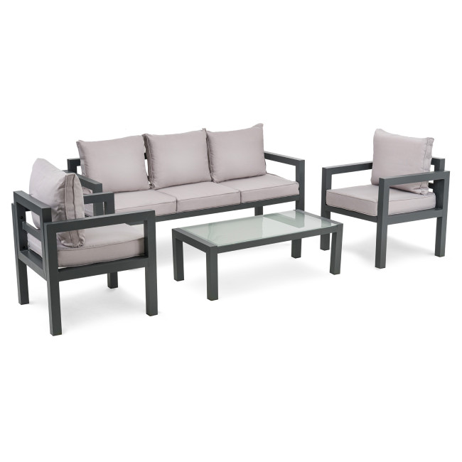 Комплект садових меблів Di Volio Brescia 3 Сірий/Світло-сірий