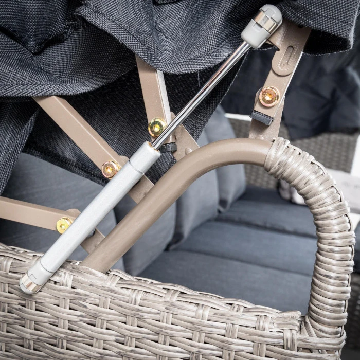 Садовая мебель Di Volio Luca серо-графитовая