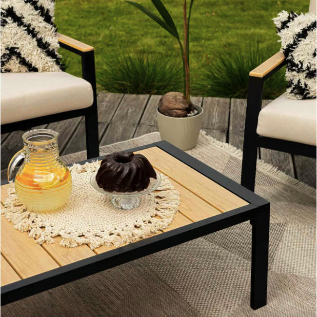 Комплект садовой мебели Di Volio Merano черный/бежевый