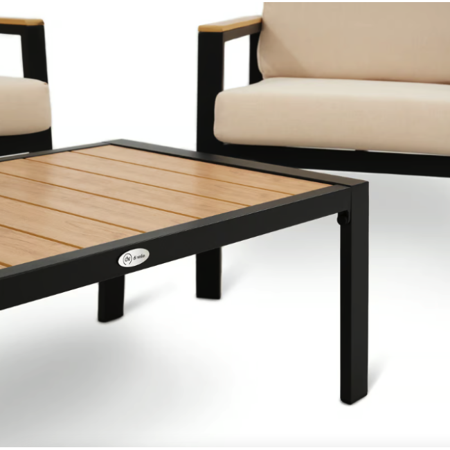 Комплект садовой мебели Di Volio Merano черный/бежевый