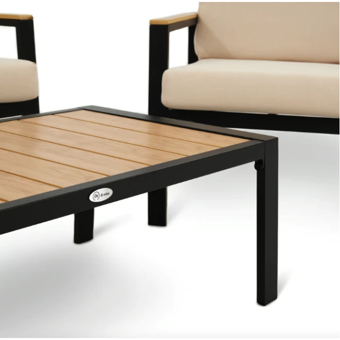 Комплект садових меблів Di Volio Merano чорний/бежевий