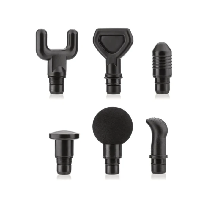 Массажер Gymtek перкуссионный с сменными насадками черный