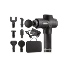 Массажер Gymtek перкуссионный с сменными насадками черный