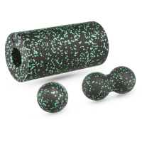 Набор Gymtek массажеров для йоги и фитнеса EPP черно-зеленый