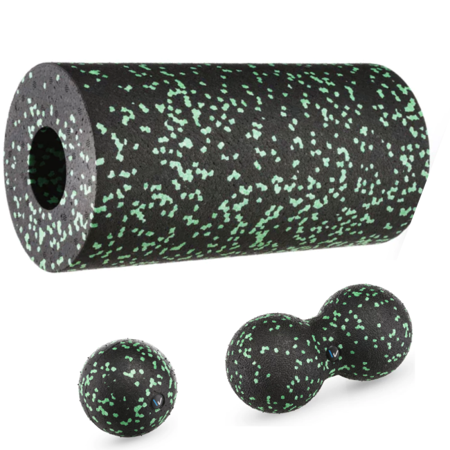 Набор Gymtek массажеров для йоги и фитнеса EPP черно-зеленый