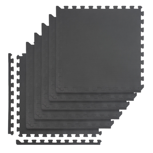 Мат-пазл Gymtek EVA 118х176,5х1см 6 частей черный