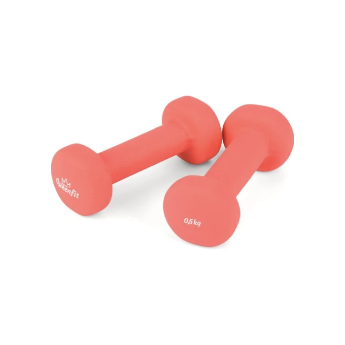 Гантелі для фітнесу неопренові Queenfit 2х0,5кг рожевий