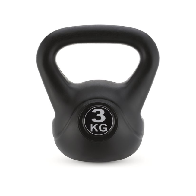Гиря вінілова Gymtek 3кг чорний
