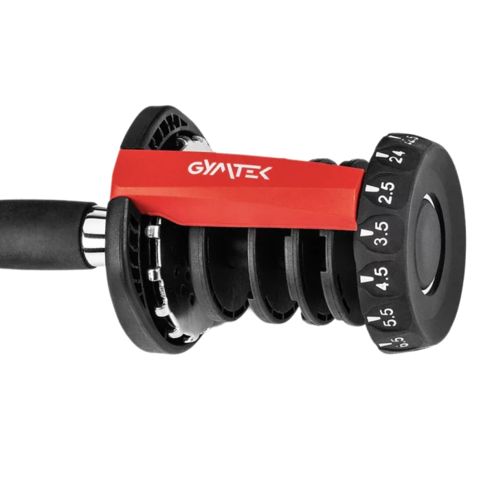 Гантель разборная регулируемая Gymtek 2,5-24кг красный