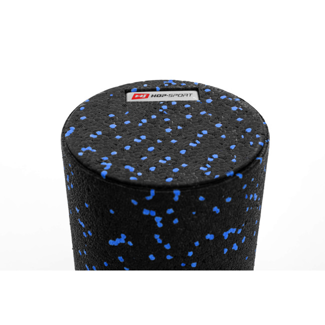 Роллер масажер (валик, ролик) гладкий заповнений Hop-Sport HS-P033SYG EPP 33см чорно-синій