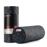 Роллер масажер (валик, ролик) гладкий заповнений Hop-Sport HS-P033SYG EPP 33см чорно-синій