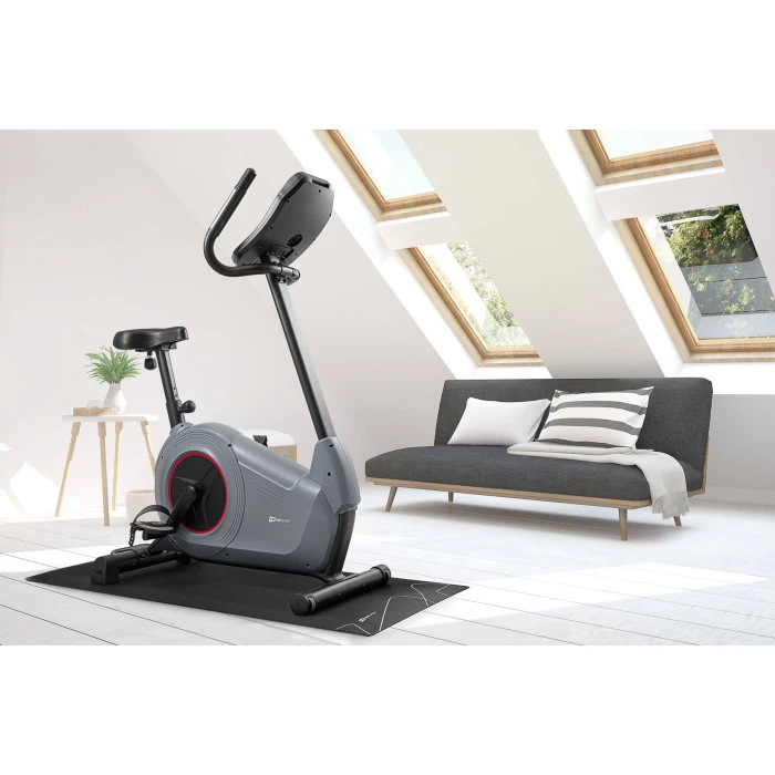 Велотренажер HS-100H Solid iConsole+ сірий